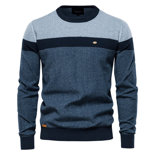 Pull homme décontracté chaud de couleur unie