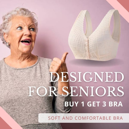 ⏱Offre limitée - Soutien-gorge boutonné devant en coton pour femme