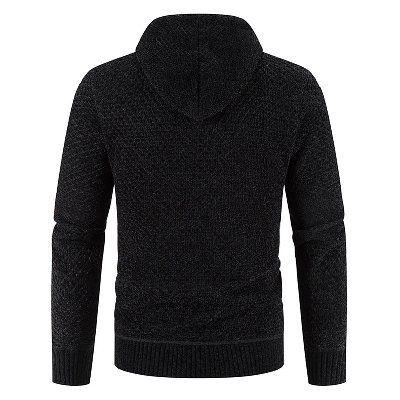 Cardigan en maille côtelée chaude pour homme